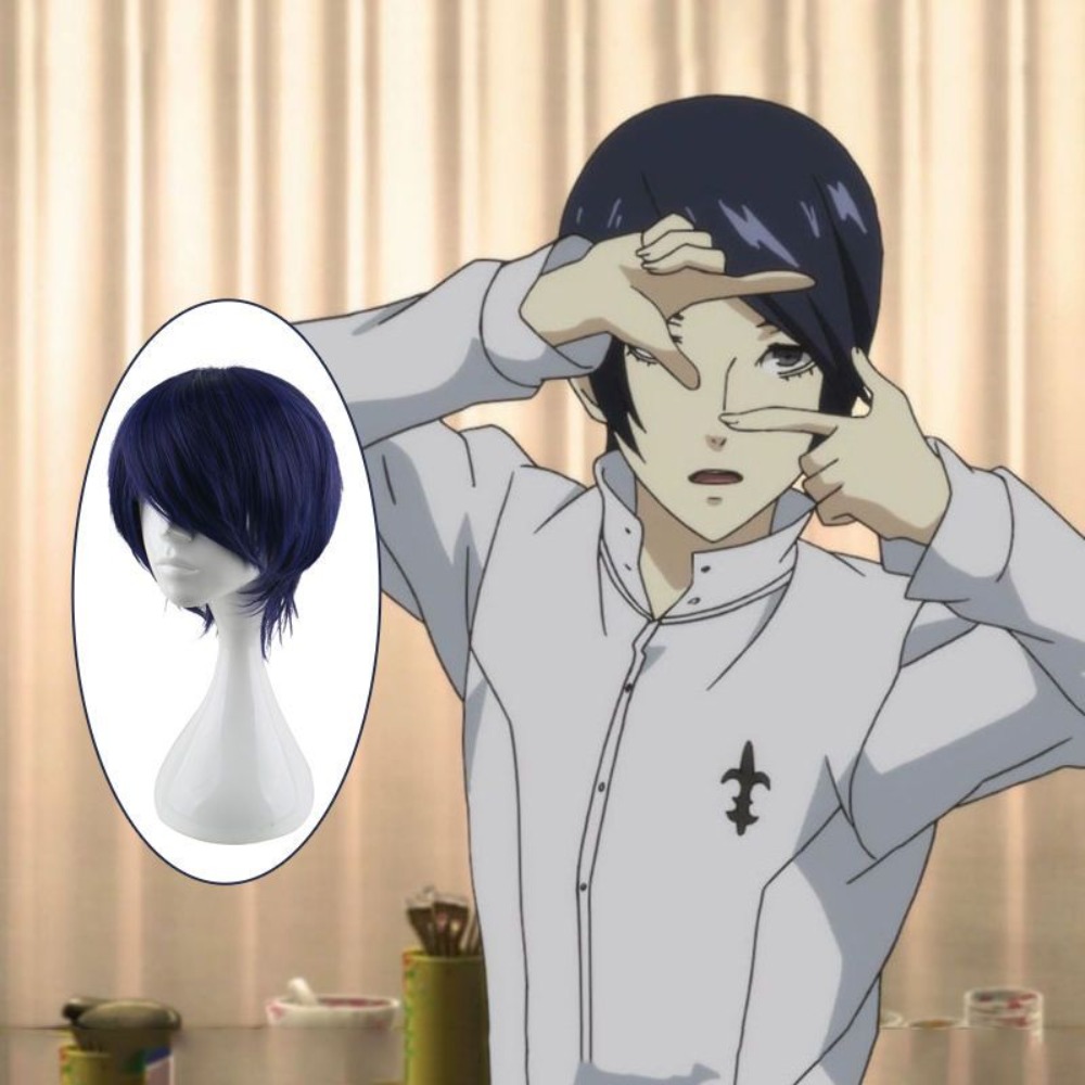 Anime Cosplay Blue Hair - Peluca de Cosplay de Persona 5