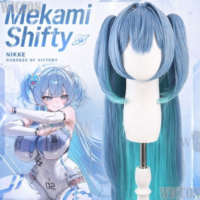 Anime Cosplay Blue Hair - Disfraz de GODDESSS Game VICTORYSS, disfraz