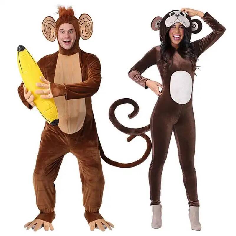 Nuevo Mono marrón, pijamas de  - Anime Cosplay Jumpsuit reseña y precio