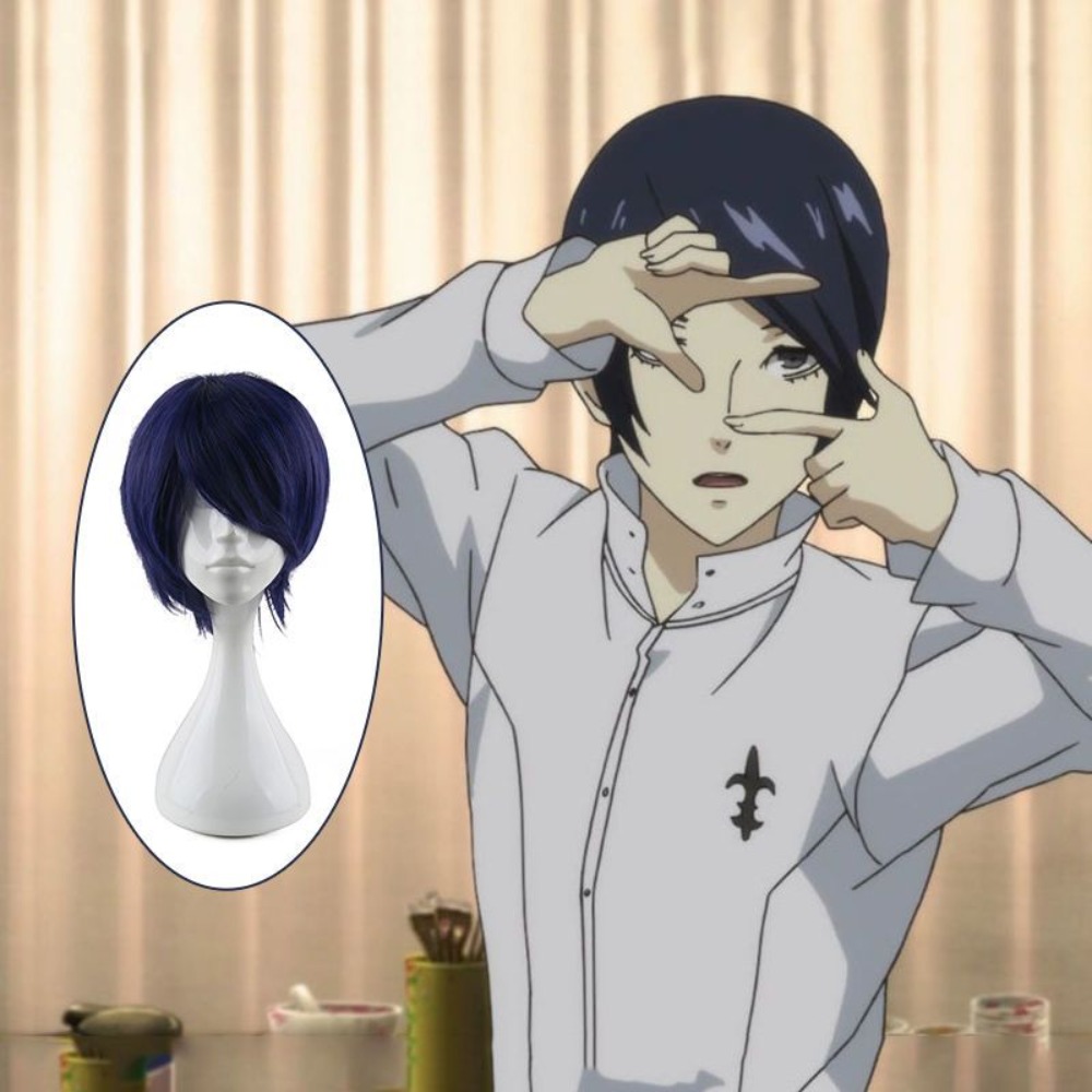 Peluca de Cosplay de Persona 5 - Anime Cosplay Blue Hair reseña y precio