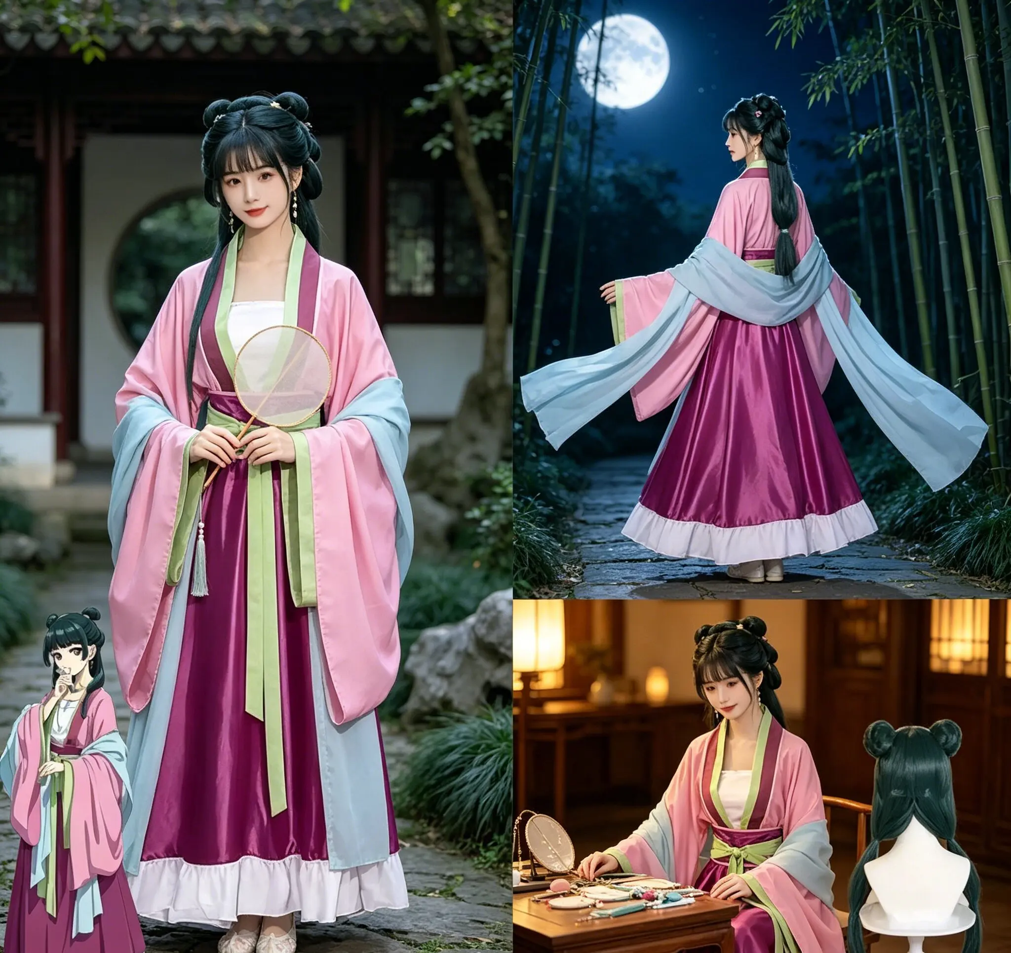 Disfraz de Maomao con peluca,  - Anime Cosplay Couple reseña y precio