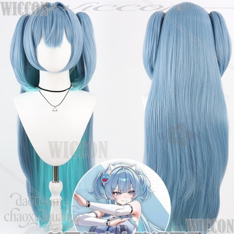 Disfraz de GODDESSS Game VICTO - Anime Cosplay Blue Hair reseña y precio