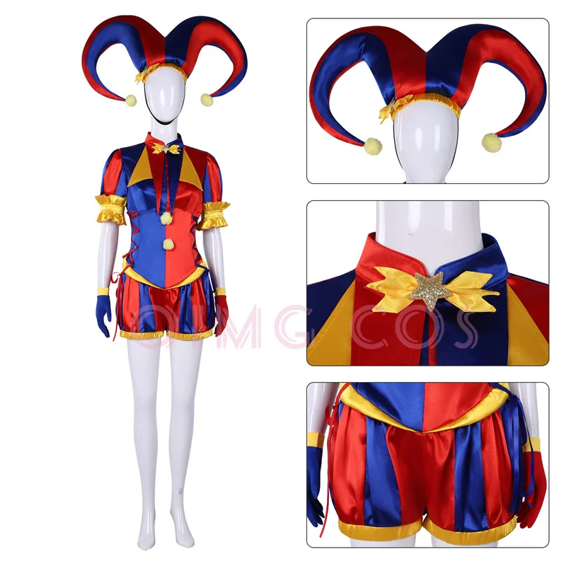 Disfraz de Cosplay de Pomni de - Anime Cosplay Jumpsuit reseña y precio